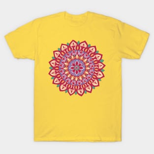 Flower Mandala Viva Magenta T-Shirt